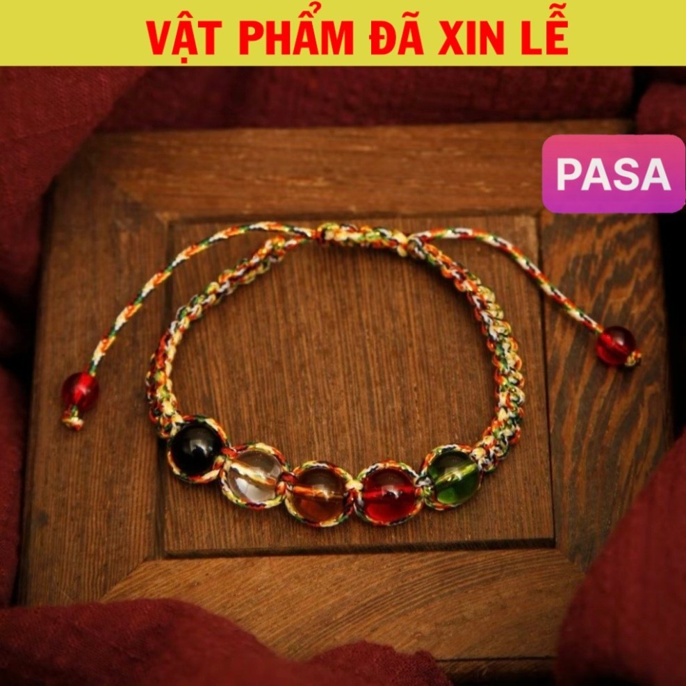 [ HOT ] FIVE-COLOR BRACELET 5 PILS BALANCED THE FIVE ELEMENTS LUCKY BINH AN