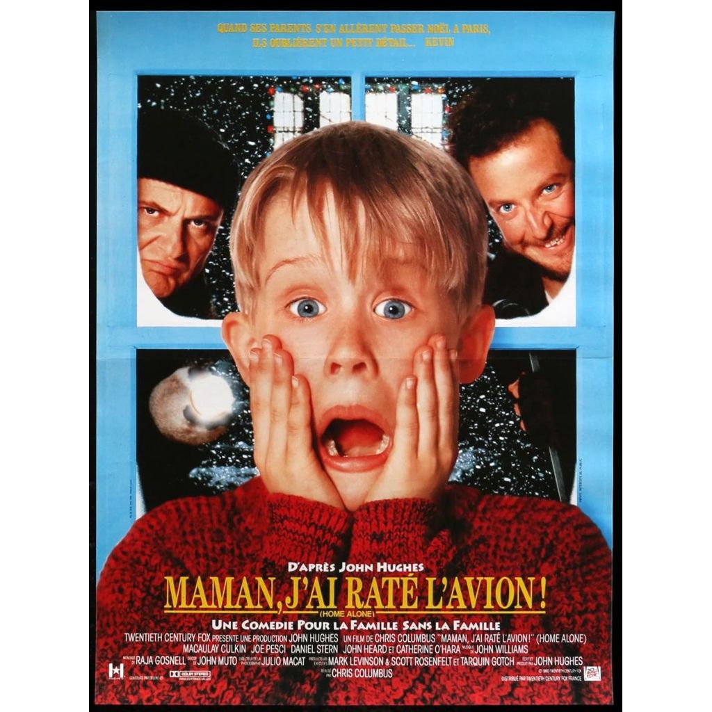 (P54) โปสเตอร์ภาพยนตร์ Home Alone สําหรับตกแต่งบ้านสําหรับ Christmas - At Home Alone โปสเตอร์ภาพยนตร