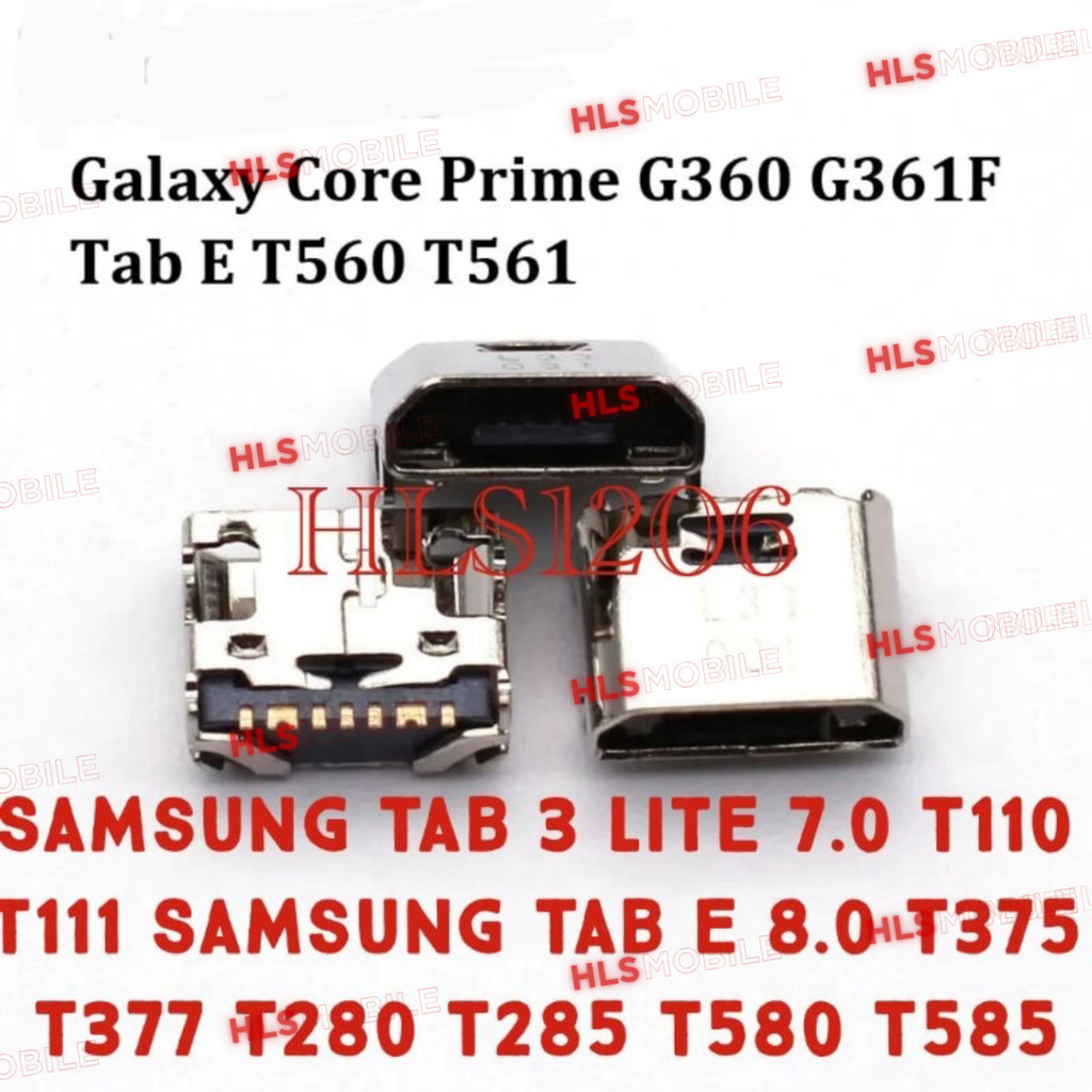 พอร์ตชาร์จแบบถอดได้สําหรับ Samsung Tab 3 Lite 7.0 T110 T111, Samsung Tab E 8.0 - ใหม่