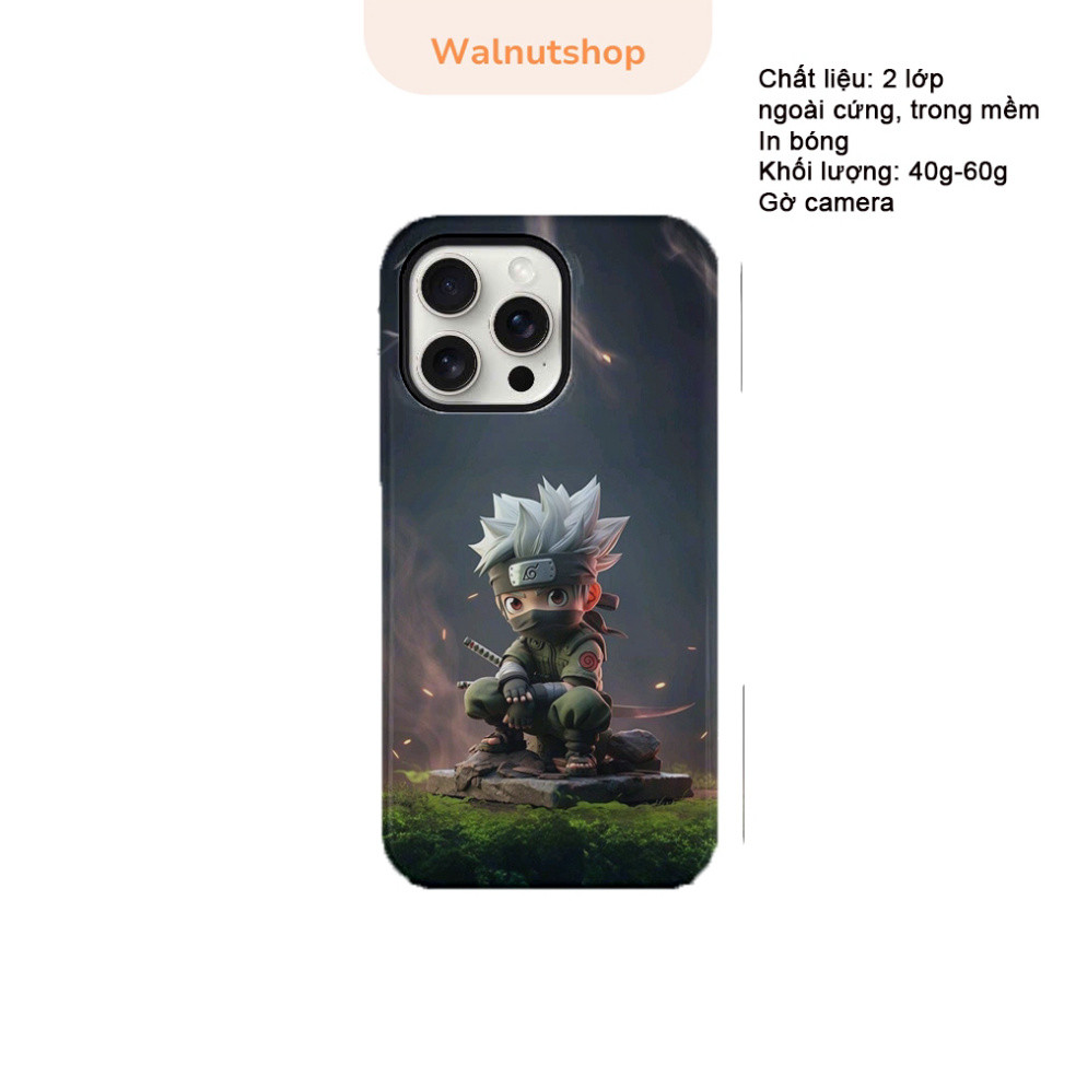 เคส chibi Kakashi Hatake ที่ยอดเยี่ยม - เคส Naruto Anime สําหรับ Wibu พร้อมอุปกรณ์ป้องกันมัน