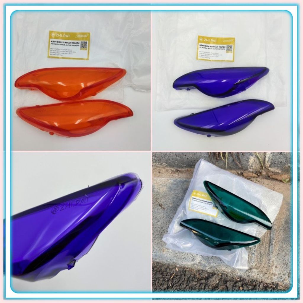 ฝาครอบไฟเลี้ยวสีส้มเขียว Zhipat ของแท้ สําหรับ Wave 50//100/110 A/RS (ราคา 1 คู่ก่อน)