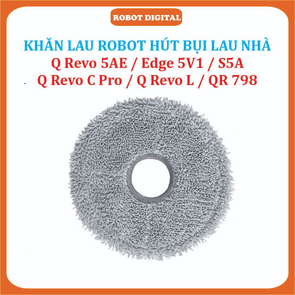 ผ้าทําความสะอาด ม็อบ Mi Roborock Q Revo 5AE / Edge 5V1/ S5A, QR 798, Q Revo C Pro "