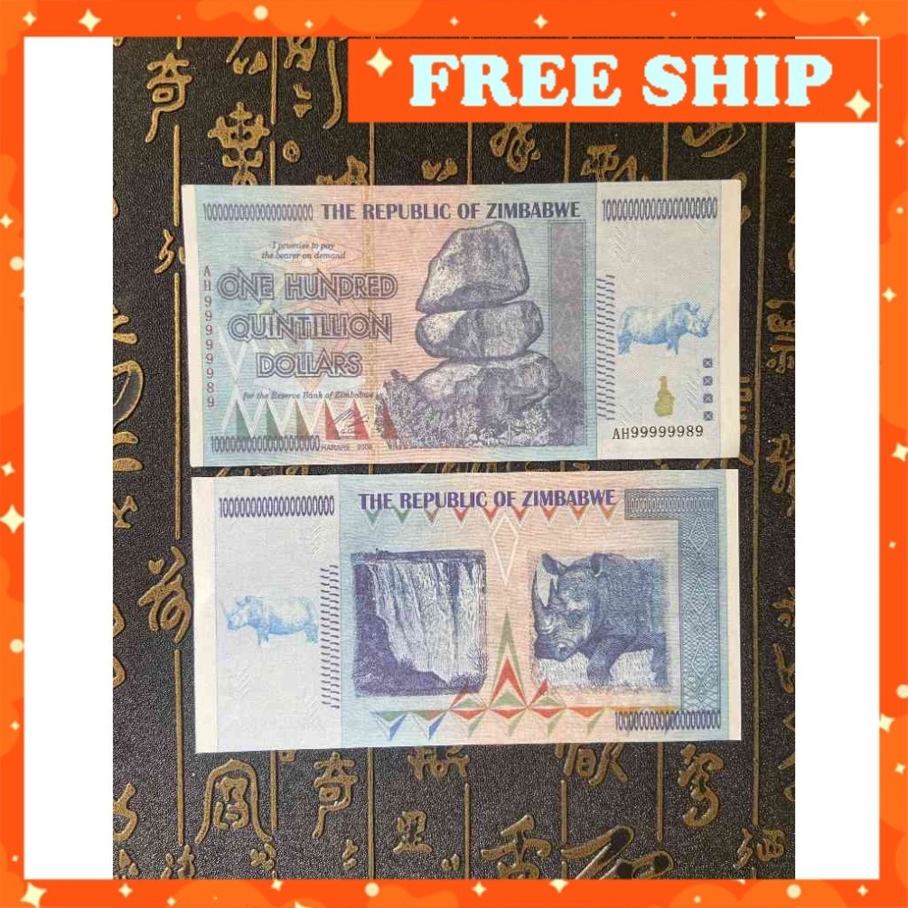 [YS] ซื้อ Zimbabwe Money 100 Million Billion – หายาก & พร้อมมูลค่าสะสม