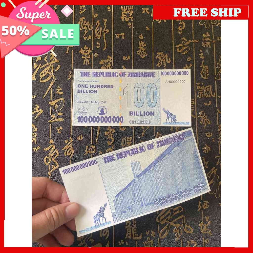 [JOJO] ซื้อ Zimbabwe Money 100 Million Billion – หายาก & พร้อมมูลค่าสะสม