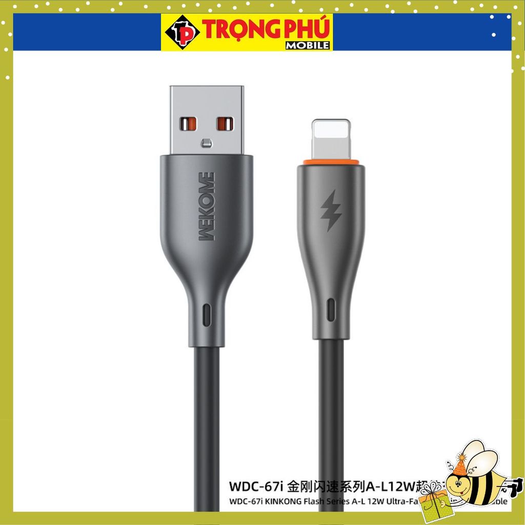 สายชาร์จ Wekome WDC-67i USB-Lithing - เทรนด์มาแรง