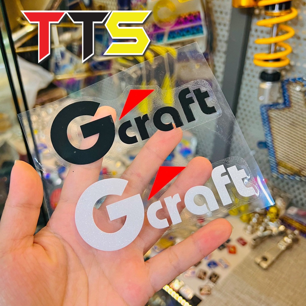 แสตมป์ตัวอักษร GCRAFT ตกแต่งไอเสีย หยิบสติ๊กเกอร์ หน้ากาก และมอเตอร์ไซค์ สร้างไฮไลท์ที่ประทับใจ