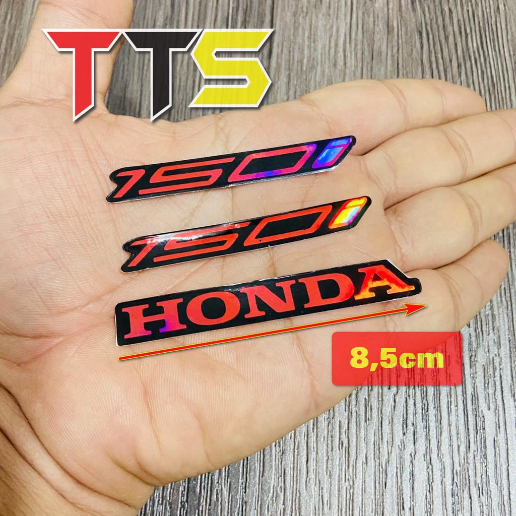 ชุดแสตมป์โลโก้ Honda 150i 3 ชิ้น สีโครเมียมแดง มี 7 สี สําหรับ Vario, Click, AB, Vision