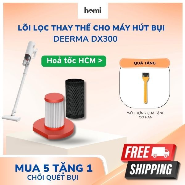 แผ่นกรอง hepa ทดแทนสําหรับเครื่องดูดฝุ่นมือถือช่วยกรองฝุ่นละเอียด Deerma DX300 (ของแท้)
