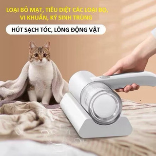 Máy Hút Bụi Giường Nệm Chăn Ga Sofa, Máy Hút Bụi Mini Không Dây Sạc Pin Có Tia UV Khử Khuẩn Hút Ẩm Không Khí