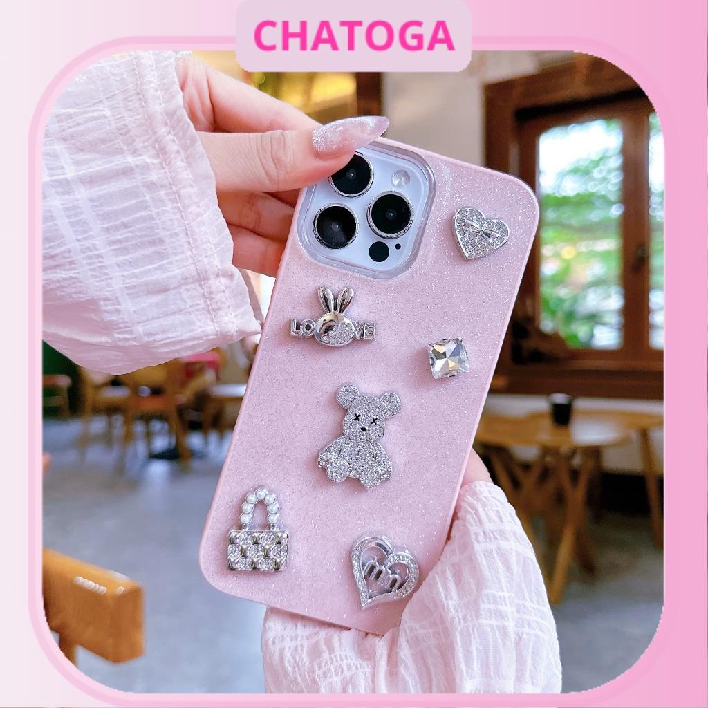 [N1L05] เคส iphone 1-LAYER 7plus/8plus/xr/xsmax/11/12/13/14/15/16/17/pro/plus/promax (เคสแท่งสีชมพู)