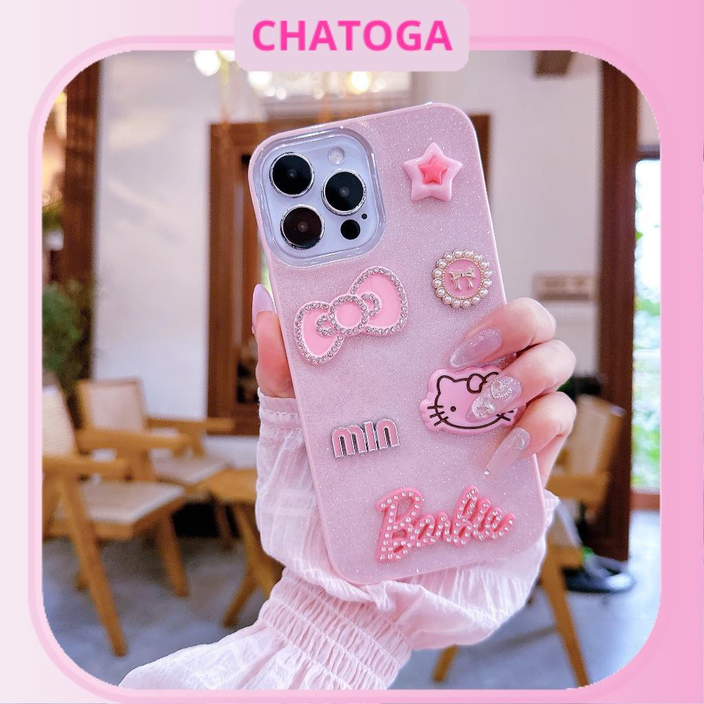 [N1L03] PINK OCEAN FISH เคสไอโฟน 7plus/8plus/xr/xsmax/11/12/13/14/15/16/pro/plus/promax (เคสแท่งสีชม