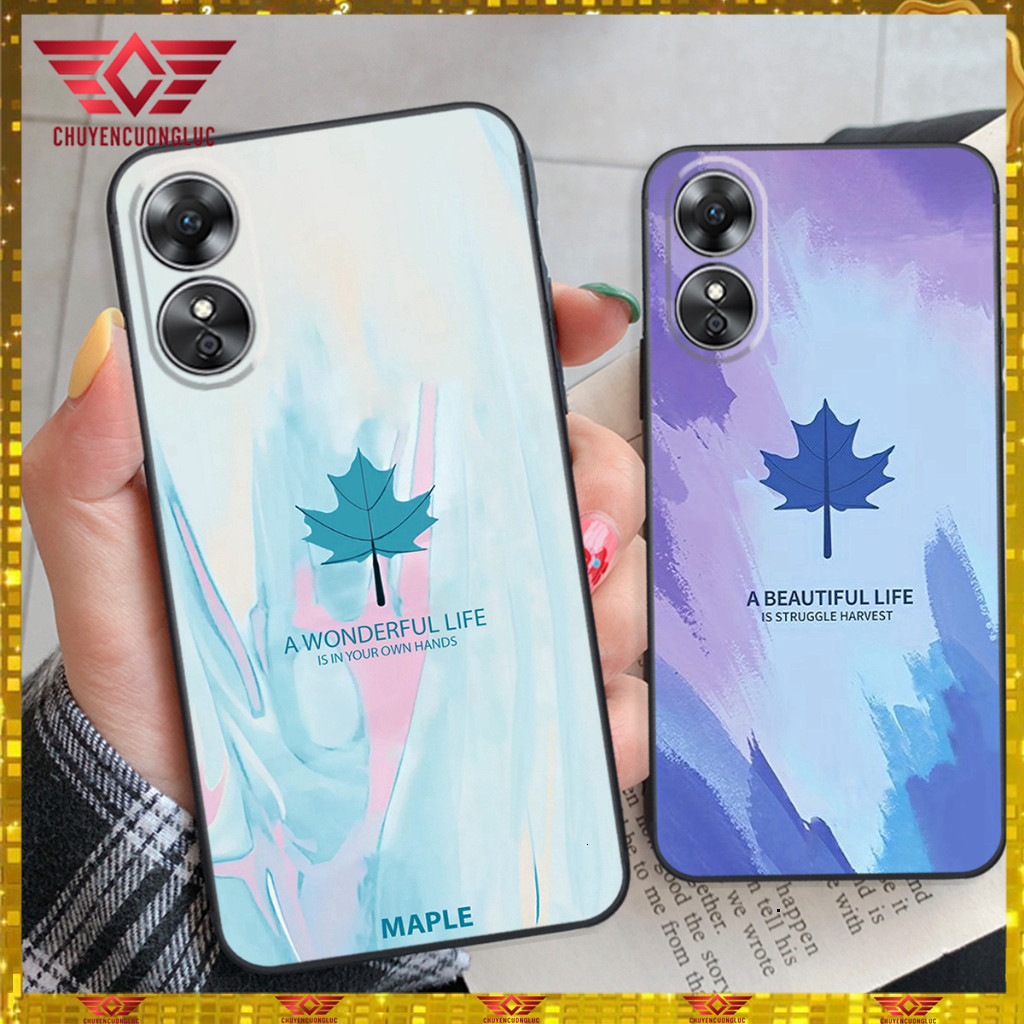 Discover Lucky 4 Leaf Grass Case สําหรับ Oppo A18/A38/A58/A78 ราคาสุดคุ้ม!