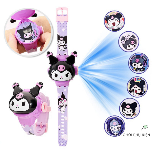 นาฬิกาฉายภาพสําหรับเด็กทารก: Kuromi, Cinnamoroll, Melody & Superman!