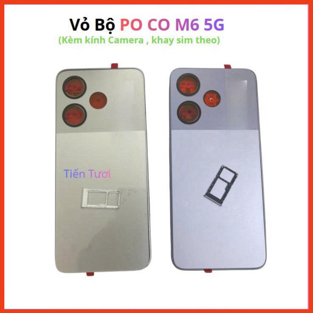 เคส Po CO M6 5G มีกระจกกล้อง ถาดซิม Tuongv2123
