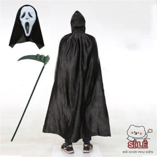 Grim Reaper Halloween Costume: เสื้อคลุม หน้ากาก และไซตี้เฉพาะสําหรับวันหยุด