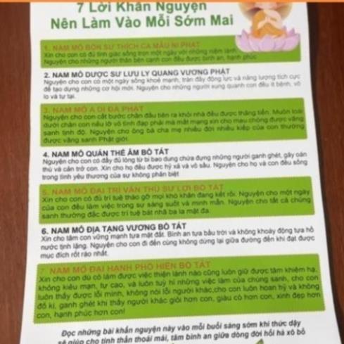 Combo 3 แผ่น A4 DAILY Vows + สวดมนต์ประจําวัน 7 แผ่น + แผ่นรีเพนท์สวยมาก