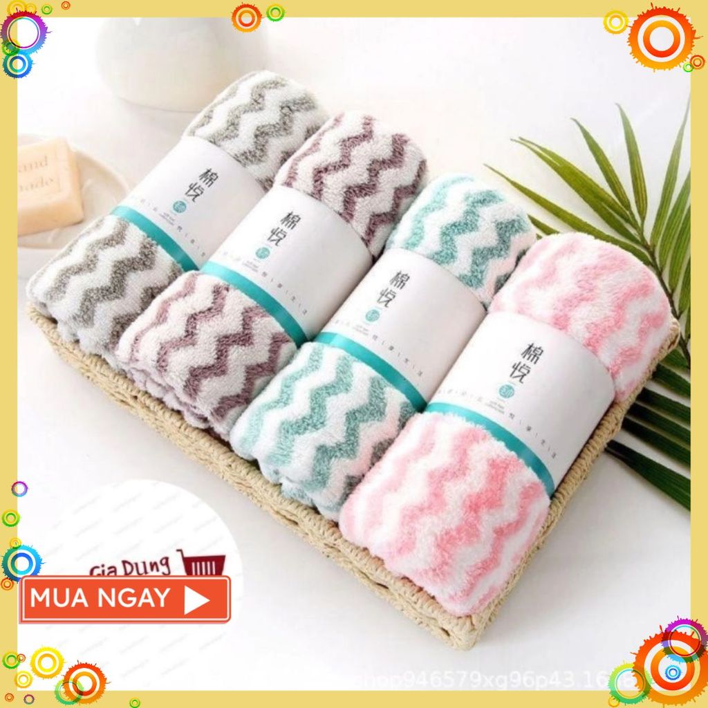 [COMBO of 10] Cotton Face Towel Super Soft Fleece Face Towel 30x50cm - PREMIUM FACE WASHING TOWEL