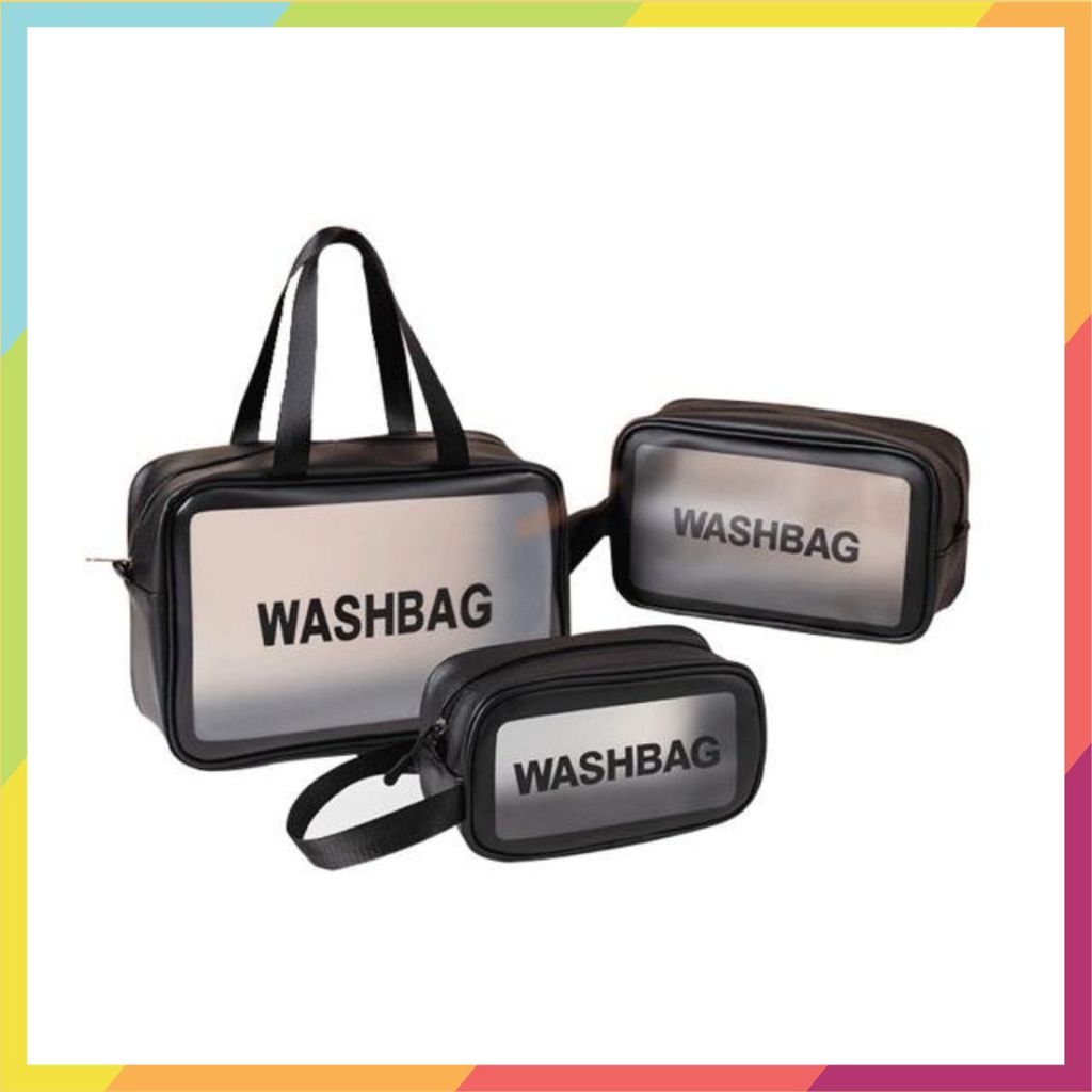 Set 3 ชิ้น Super Durable Travel WASHBAG Cosmetic Bags, WASHBAG BAG