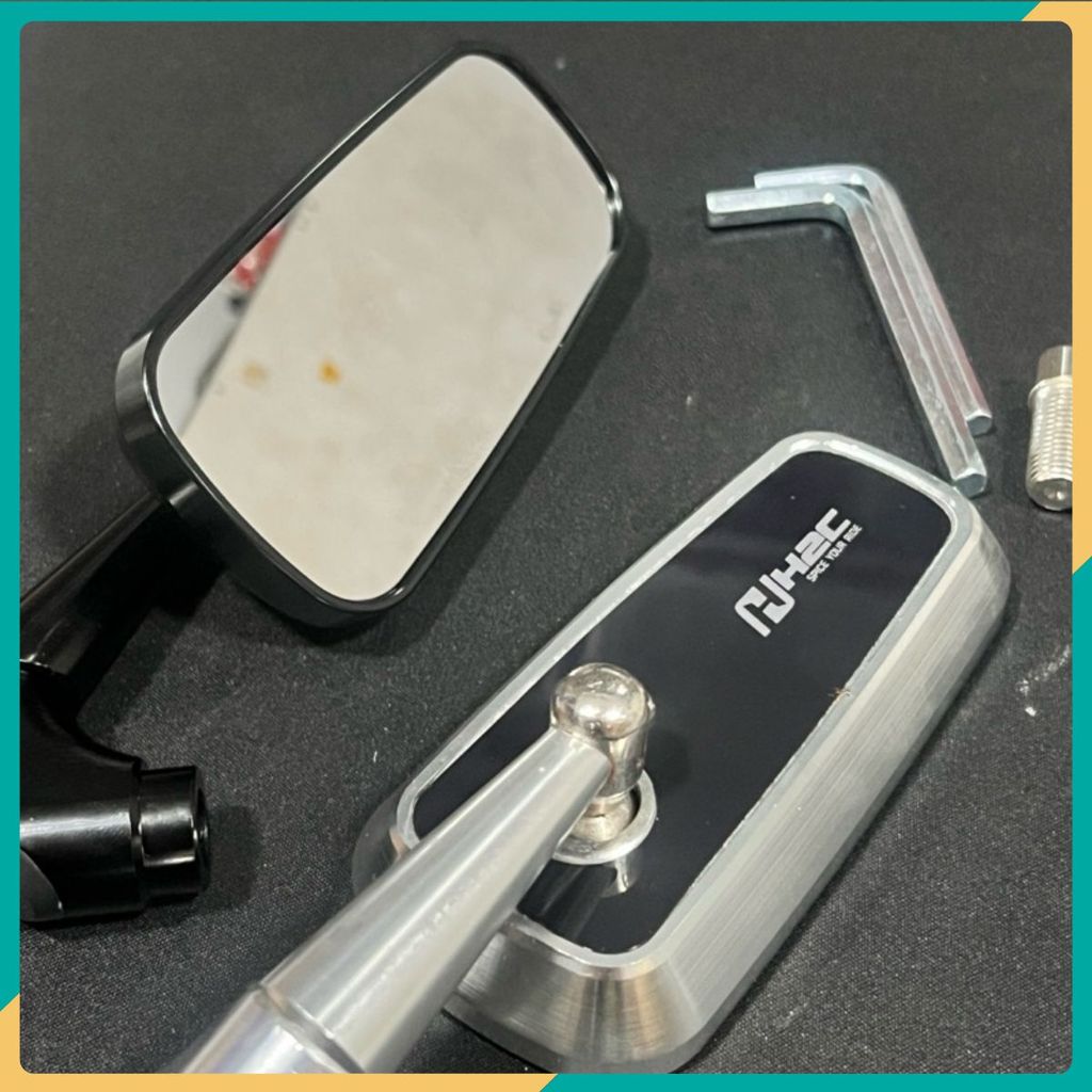 [ผลิตภัณฑ์ H2C ของแท้] กระจกมองหลัง H2C กระจกมองหลังอลูมิเนียม CNC ที่แท้จริงให้กับวิดีโอ