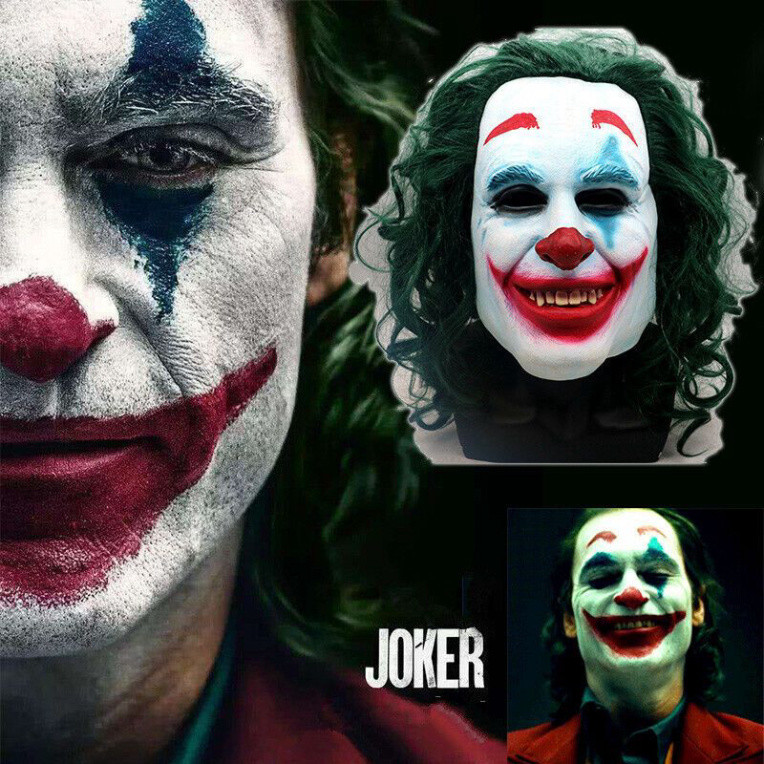 Joker ack Napier หน้ากากฮาโลวีนทําจากหนังคุณภาพสูง