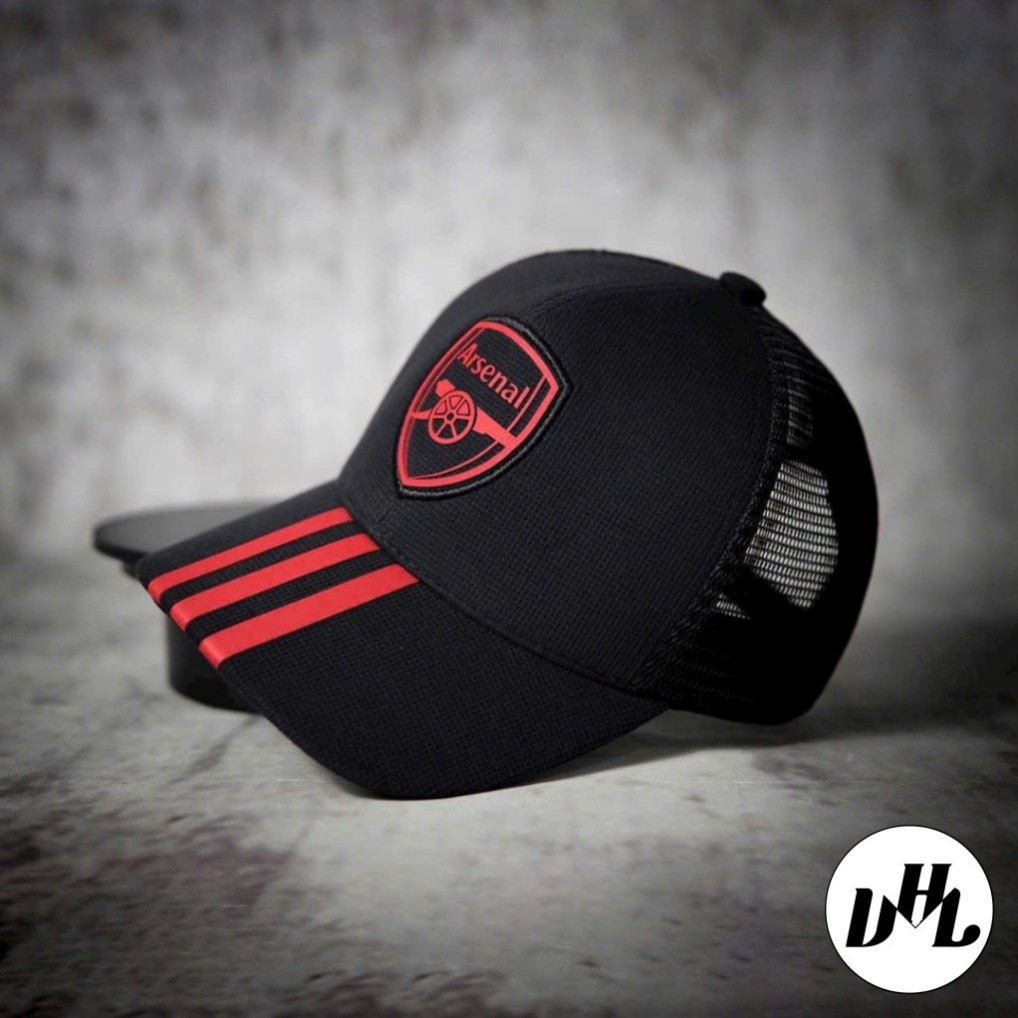 หมวกและหมวกแก๊ป Arsenal Club Trucker ผ้าสีกากี มีตาข่าย แฟชั่นสวยและดีสุดๆ