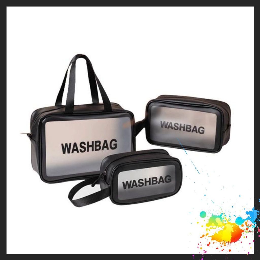 Set 3 Travel WASHBAG Cosmetic Bags - WASHBAG BAG