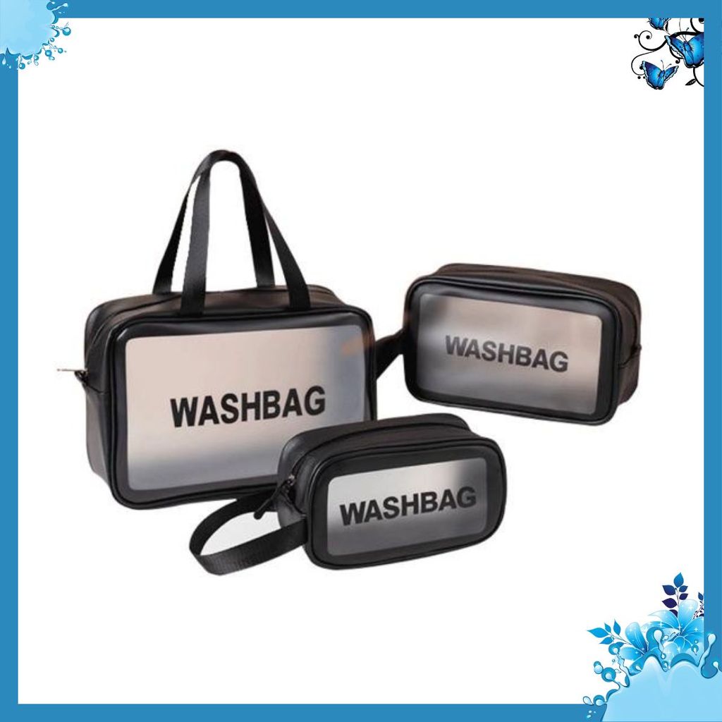 Set 3 Travel WASHBAG Cosmetic Bags - WASHBAG BAG