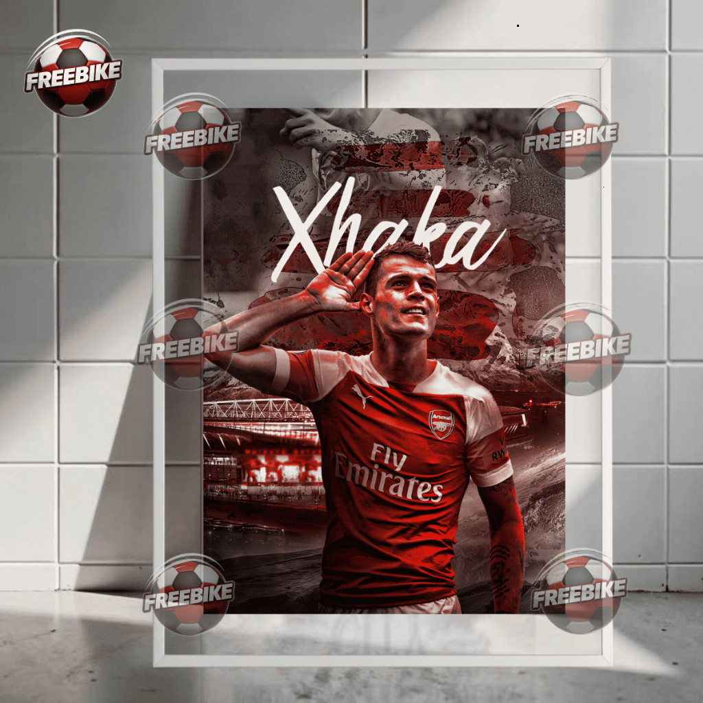 โปสเตอร์ GRANIT XHAKA พร้อมกรอบแก้วคริสตัลคุณภาพสูง