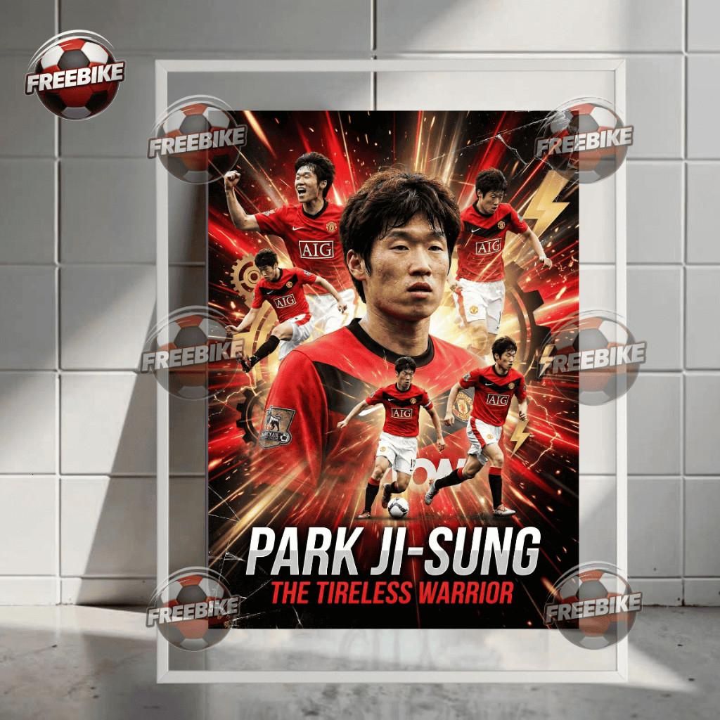 กรอบโปสเตอร์ PARK JI-SUNG พร้อมแก้วคริสตัลคุณภาพสูง