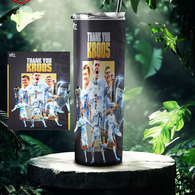 ถ้วยสุขภาพของขวัญพรีเมี่ยมที่ทําจากสแตนเลสพิมพ์ลาย TONI KROOS