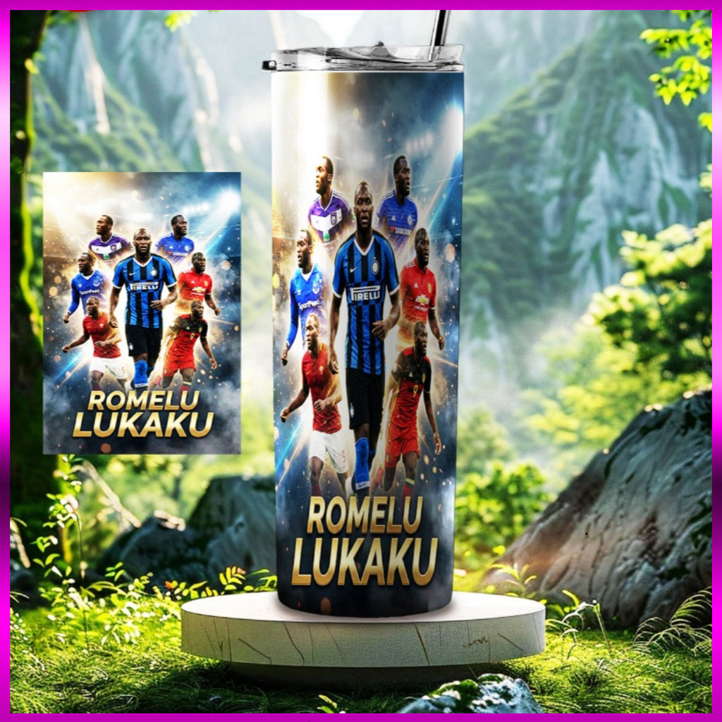 ถ้วยรีดร้อนคุณภาพสูงพร้อมพิมพ์ ROMELU LUKAKU