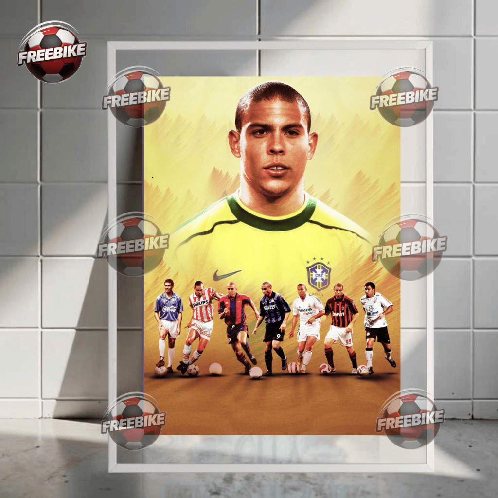 โปสเตอร์ RONALDO FAT พร้อมแก้วคริสตัลคุณภาพสูง TYPE 1