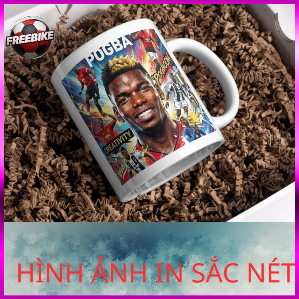 ถ้วยเซรามิกพิมพ์ลายคุณภาพสูงพร้อมรุ่น PAUL POGBA 1