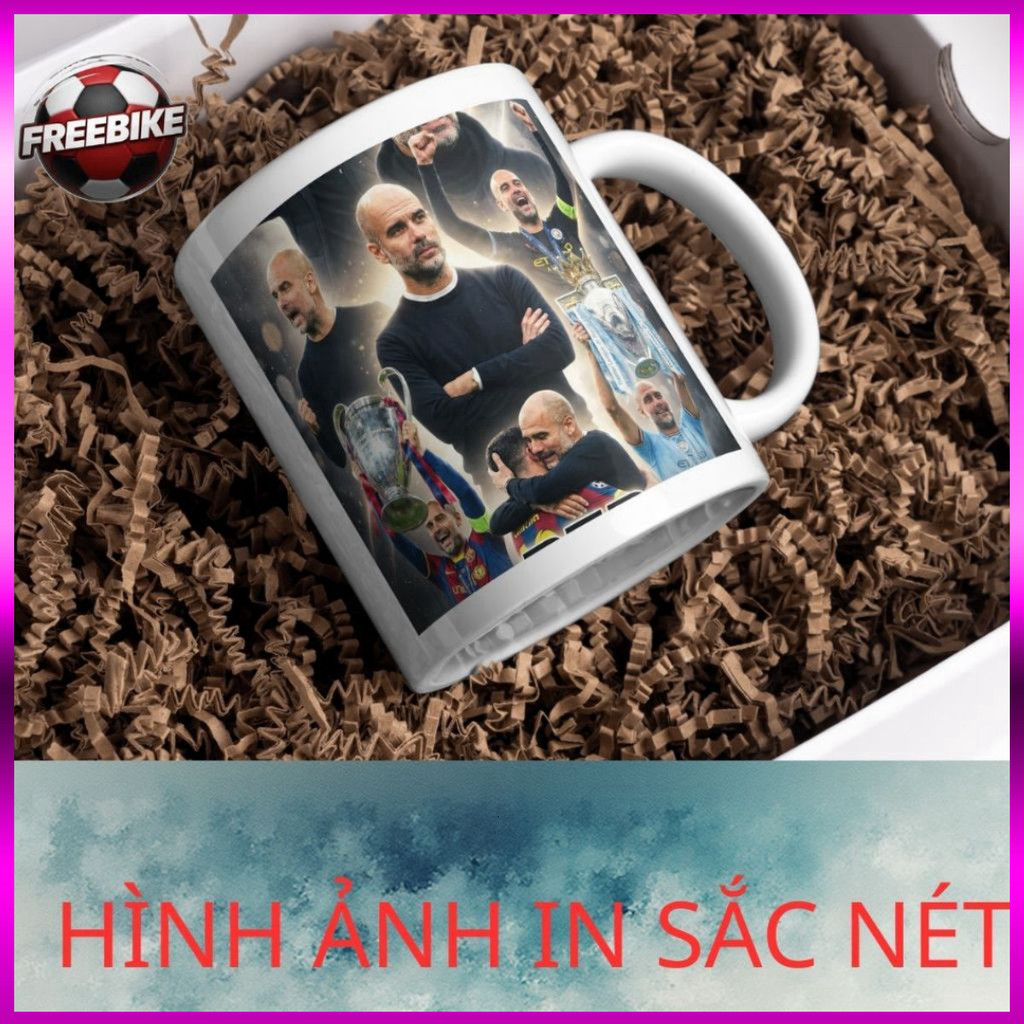 ถ้วยเซรามิกพิมพ์ลายคุณภาพสูงพร้อม PEP GUARDIOLA SHAPE