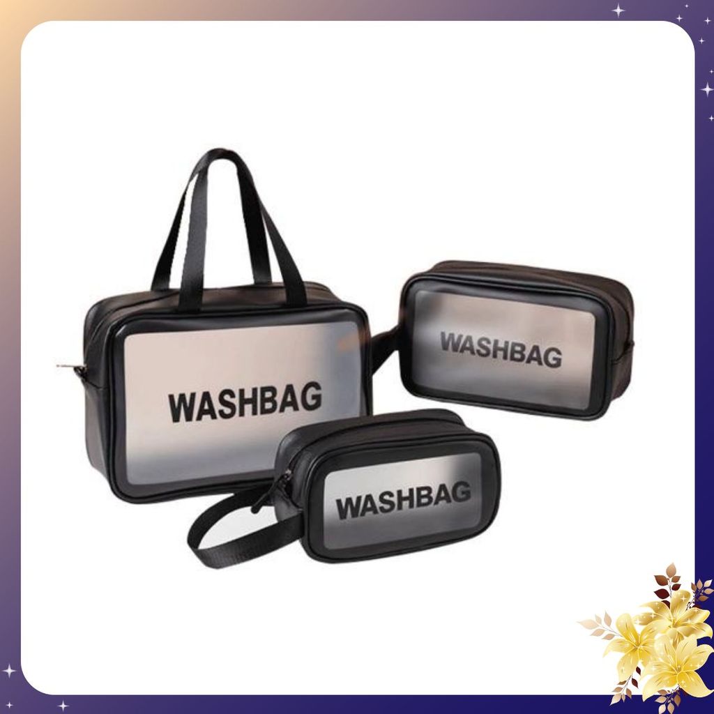 Set 3 Travel WASHBAG Cosmetic Bags - WASHBAG BAG