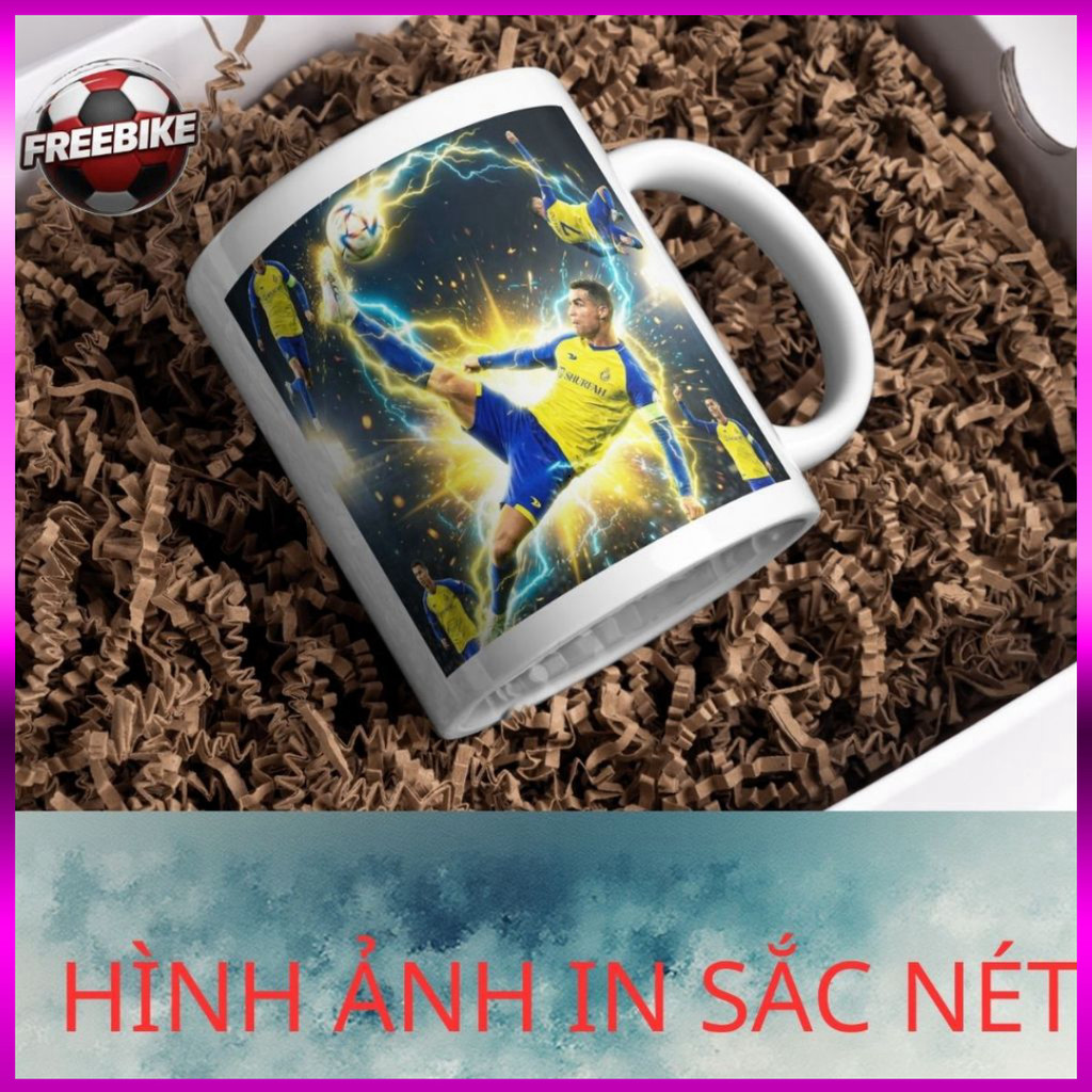 ถ้วยเซรามิกพิมพ์ลายคุณภาพสูงพร้อมรุ่น CRISTIANO RONALDO 7