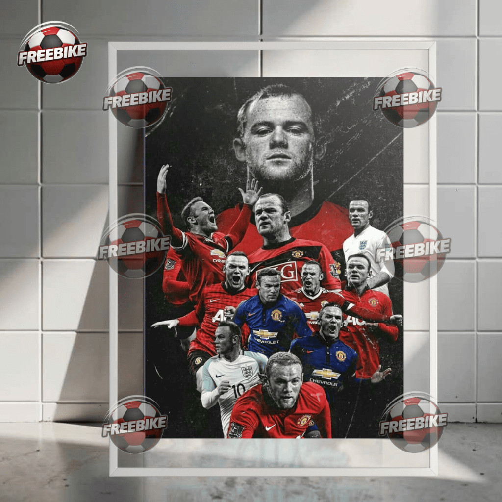 โปสเตอร์ WAYNE ROONEY พร้อมกรอบแก้วคริสตัลคุณภาพสูง รุ่น 2