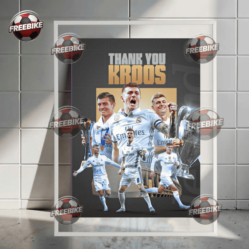 โปสเตอร์ TONI KROOS พร้อมกรอบแก้วคริสตัลคุณภาพสูง
