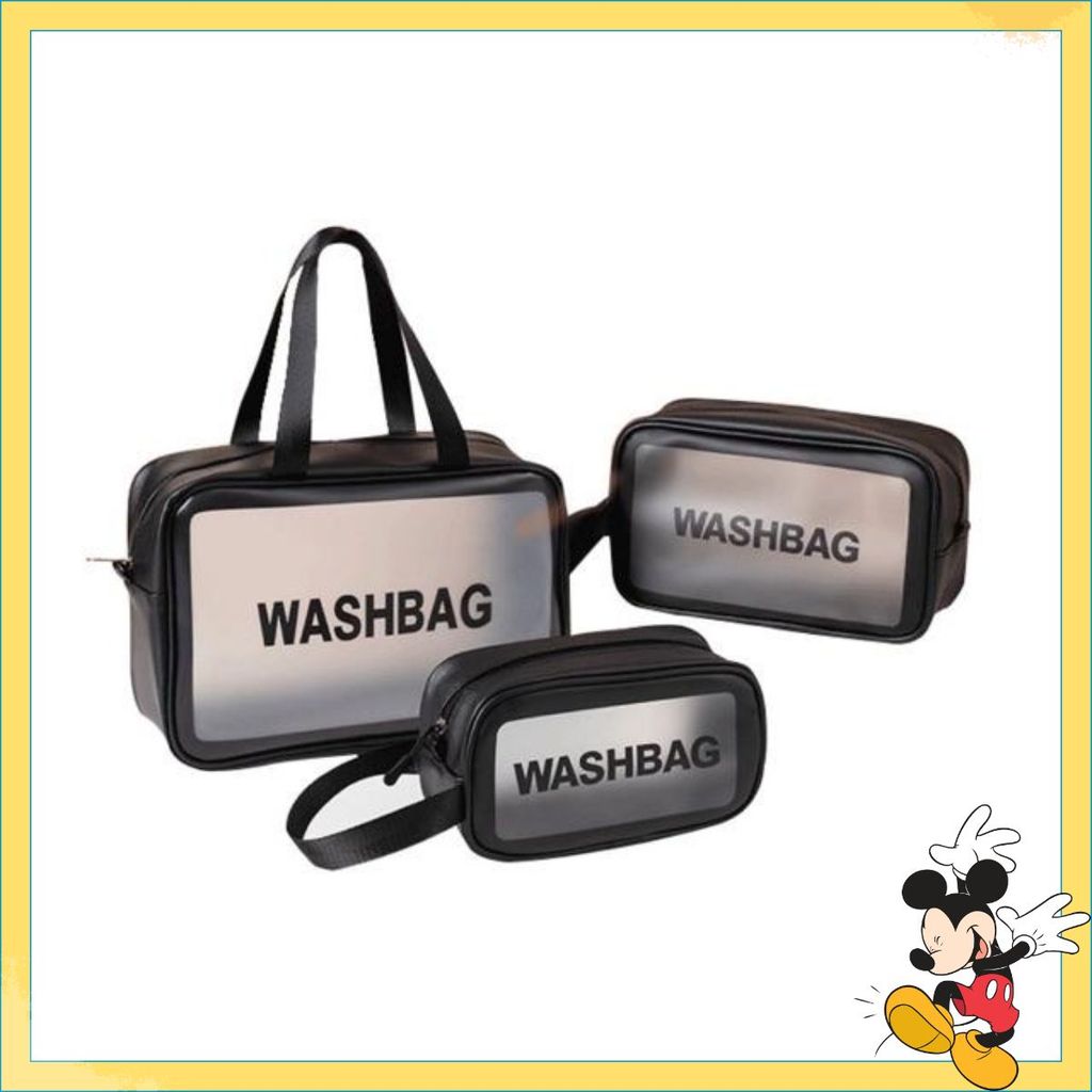 Set 3 Travel WASHBAG Cosmetic Bags - WASHBAG BAG