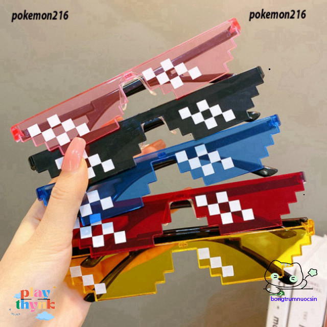 แว่นตา Thug Life 6 จุด: 5 สี - เหมาะสําหรับการถ่ายภาพและการบันทึกวิดีโอ TikTok!