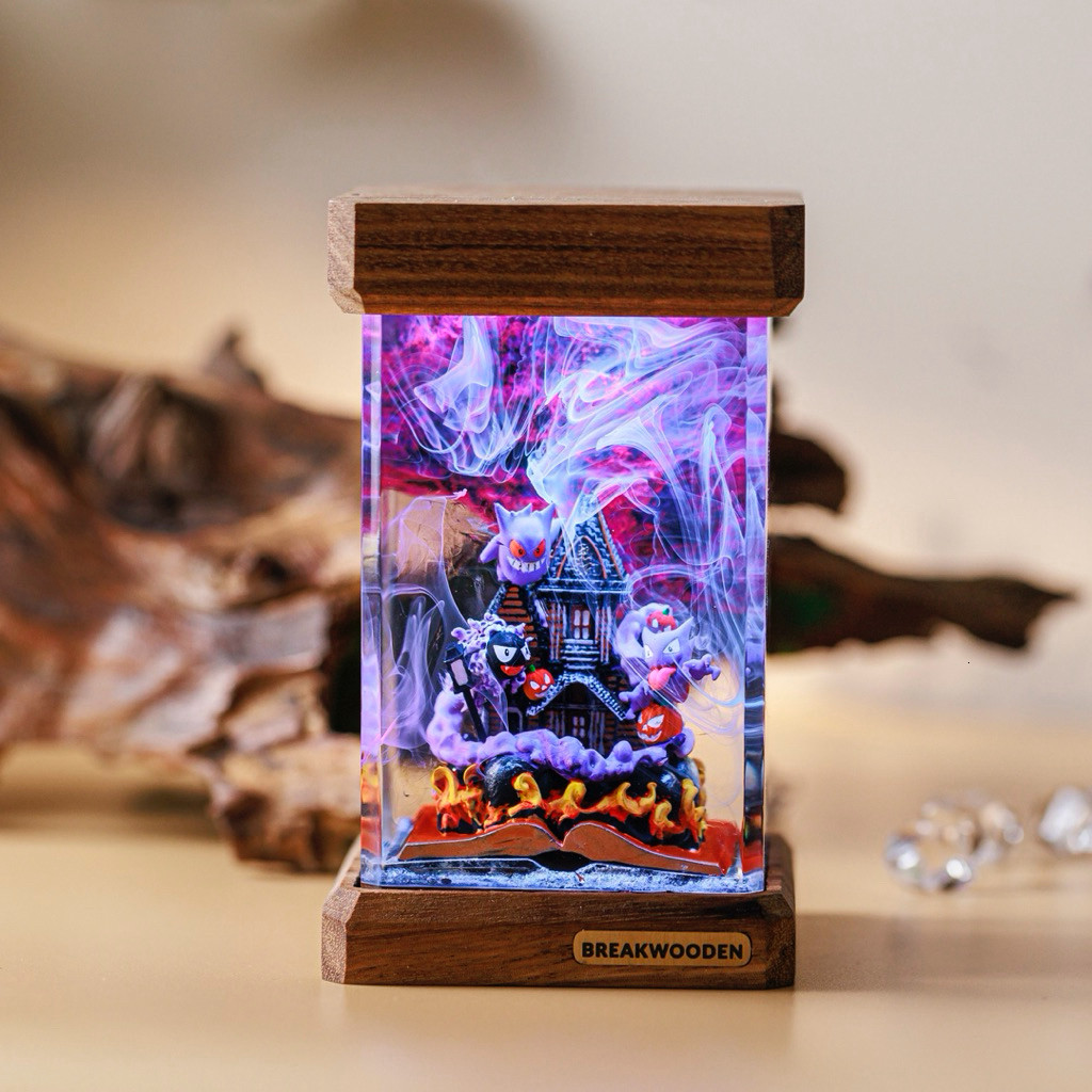 Gengar Pokemon Lamp - Halloween ,Gift Halloween custom Manga,Anime