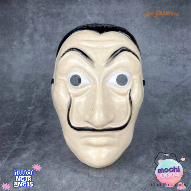 Money Heist Cartoon Salvador Dali Mask เหมาะสําหรับวันฮาโลวีน