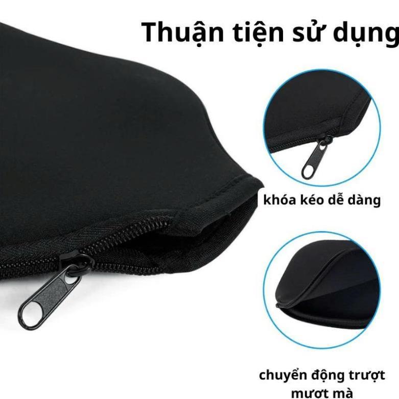 QUOC VIET SPORTS Pickleball Racket Cover มีซิป ปกป้องพื้นผิวแร็กเก็ตจากรอยขีดข่วน - รูปที่ 4