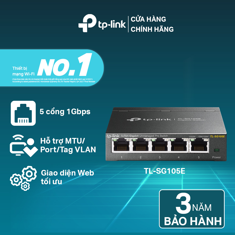 TP-Link TL-SG105E Easy 5-Port Gigabit Smart Signal Splitter