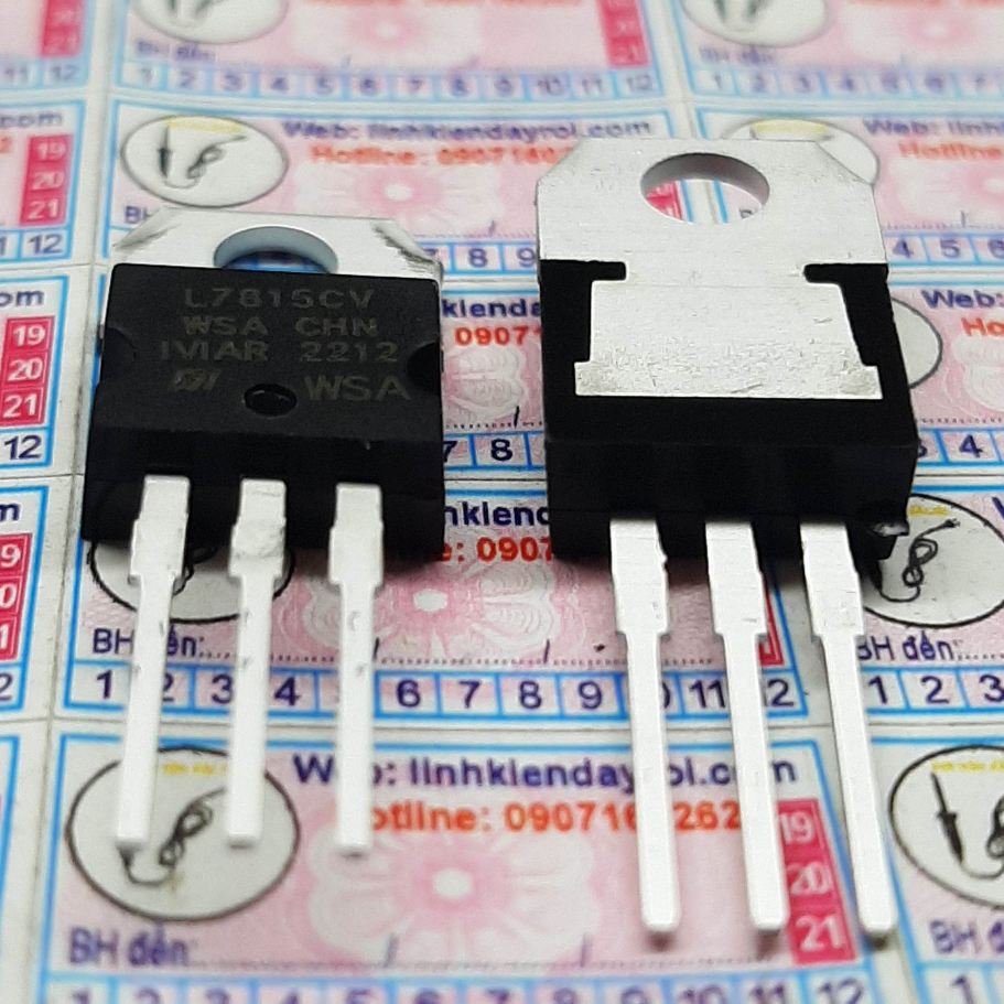 7815 L7815 L7815CV เครื่องปรับแรงดันไฟฟ้า IC 15V 1.5A TO-220