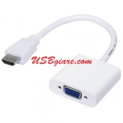 CHEAP HDMI TO VGA CABLE SET (สีขาว/ดํา)