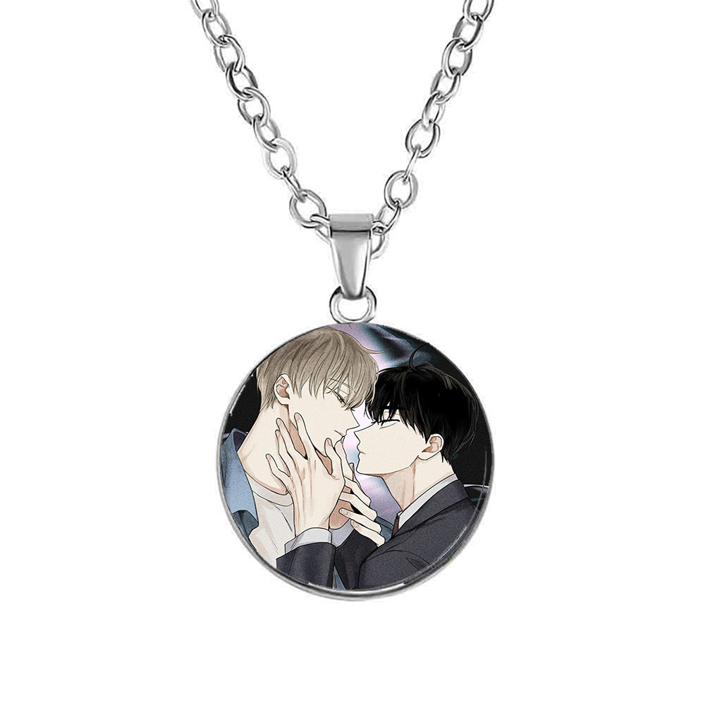 (คอลเลกชัน) อะนิเมะจิบิน่ารัก Checkmate Payback BL manhwa พิมพ์สร้อยคอ, เครื่องประดับ
