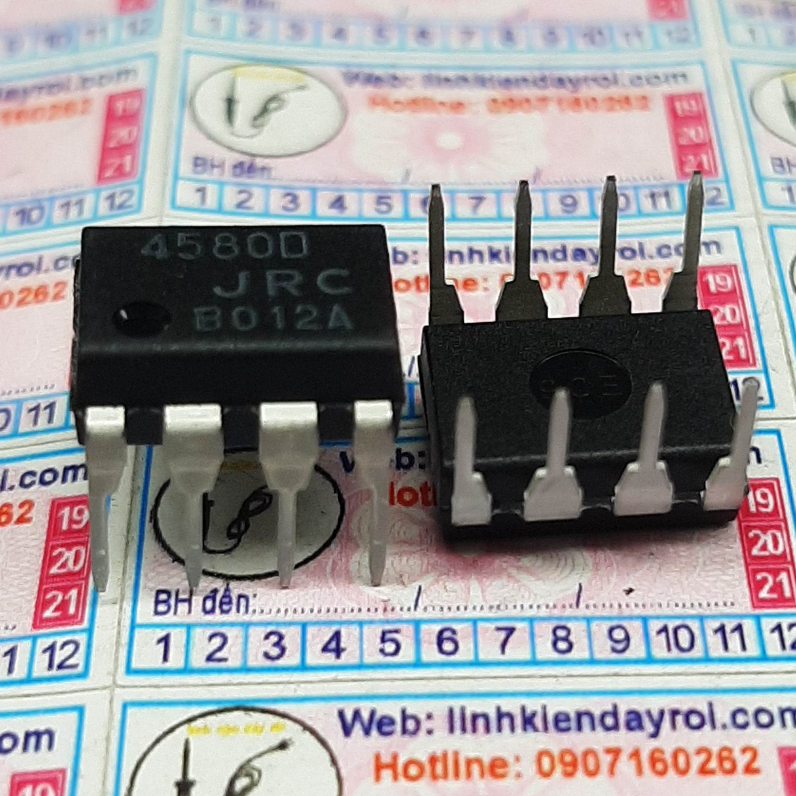 5 ของแท้ IC Audio 4580D 4580 4580DJRC NJM4580D JRC4580D DIP-8 ผลิตภัณฑ์