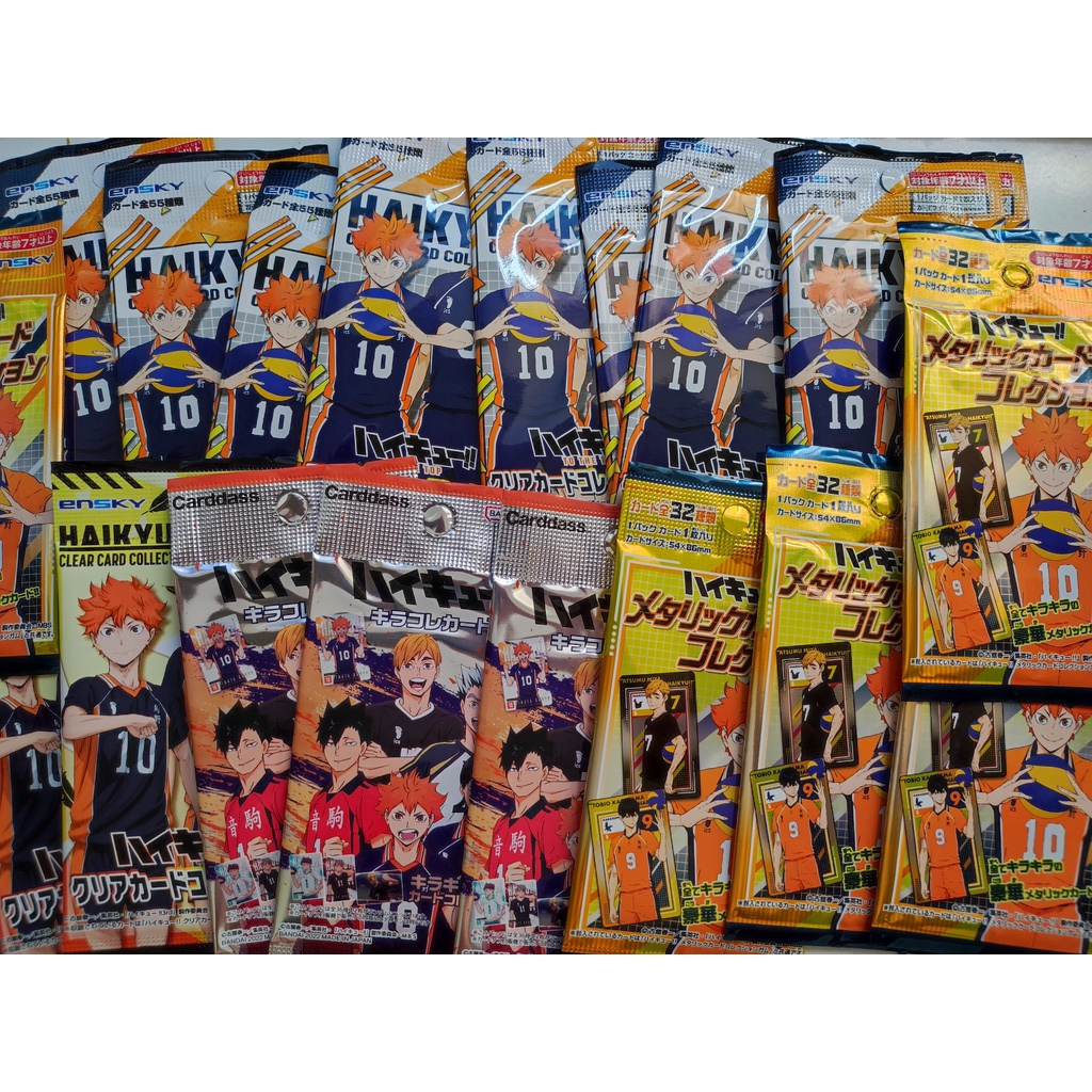 [GS FUNNY SHOP] การ์ดศักดิ์ศรี 1 แพ็ค/ คอลเลกชันการ์ดใสโลหะ Haikyu - Ensky
