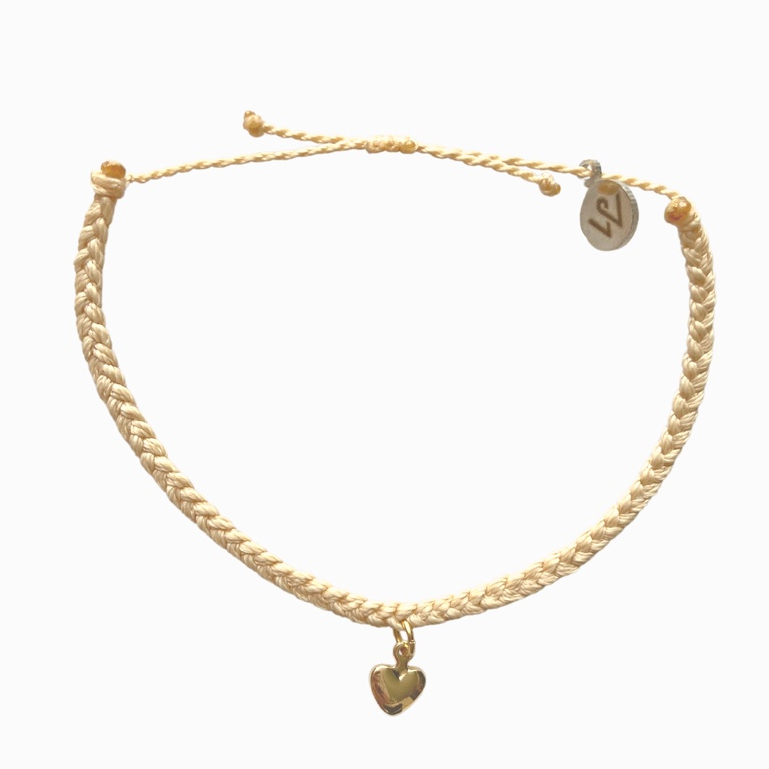 [Whiteline] LETITIA สร้อยข้อมือถักสีนู้ด (มีไซส์เท้า)